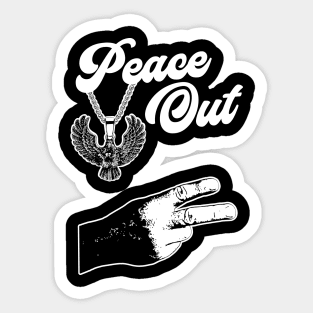 Napoleon Dynomite - Kip - Peace Out Sticker